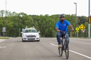 Autonomous Vehicle Testing at Mcity